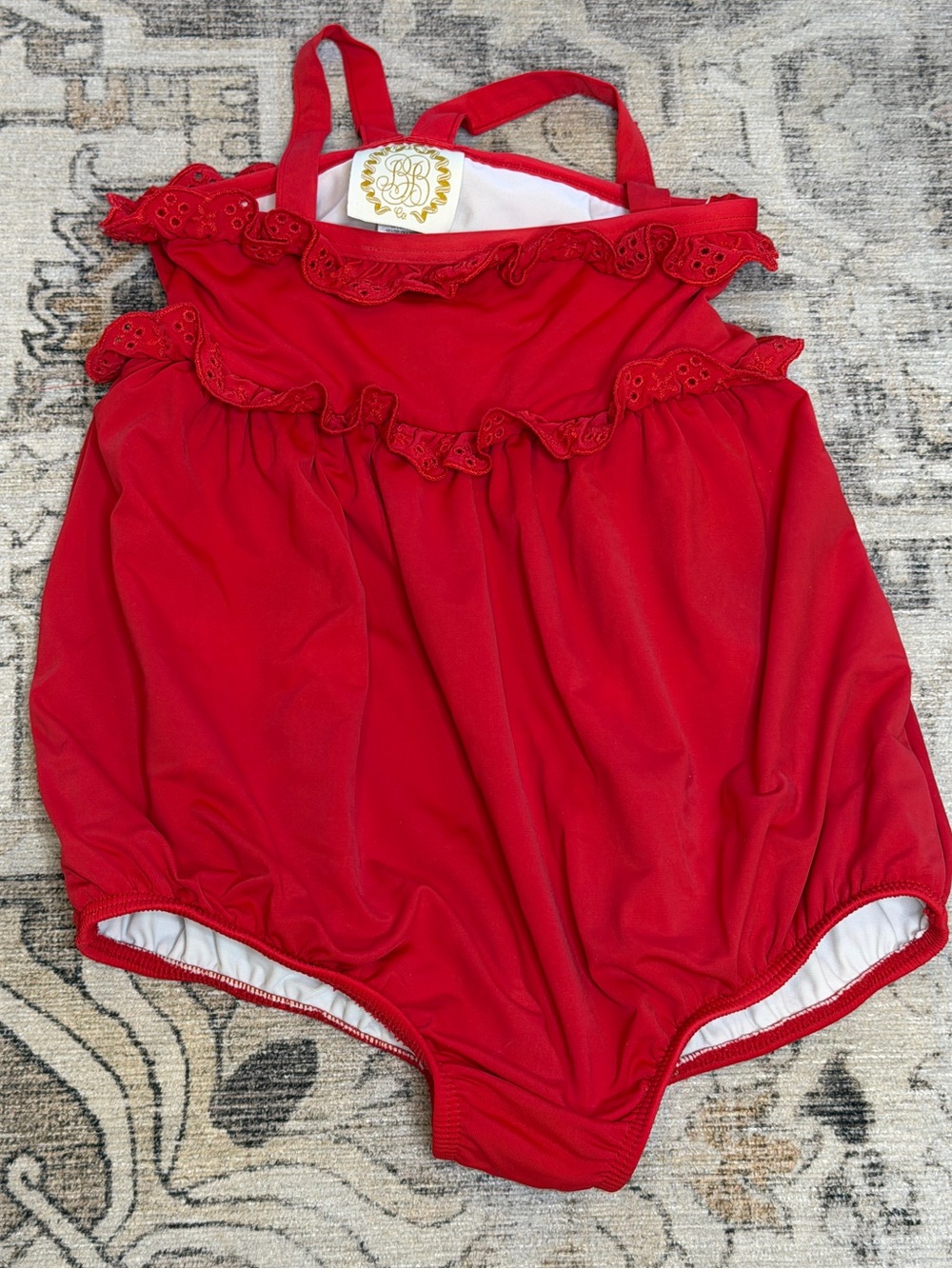 Beaufort Bonnet Red Ruffle One-Piece Swimsuit
